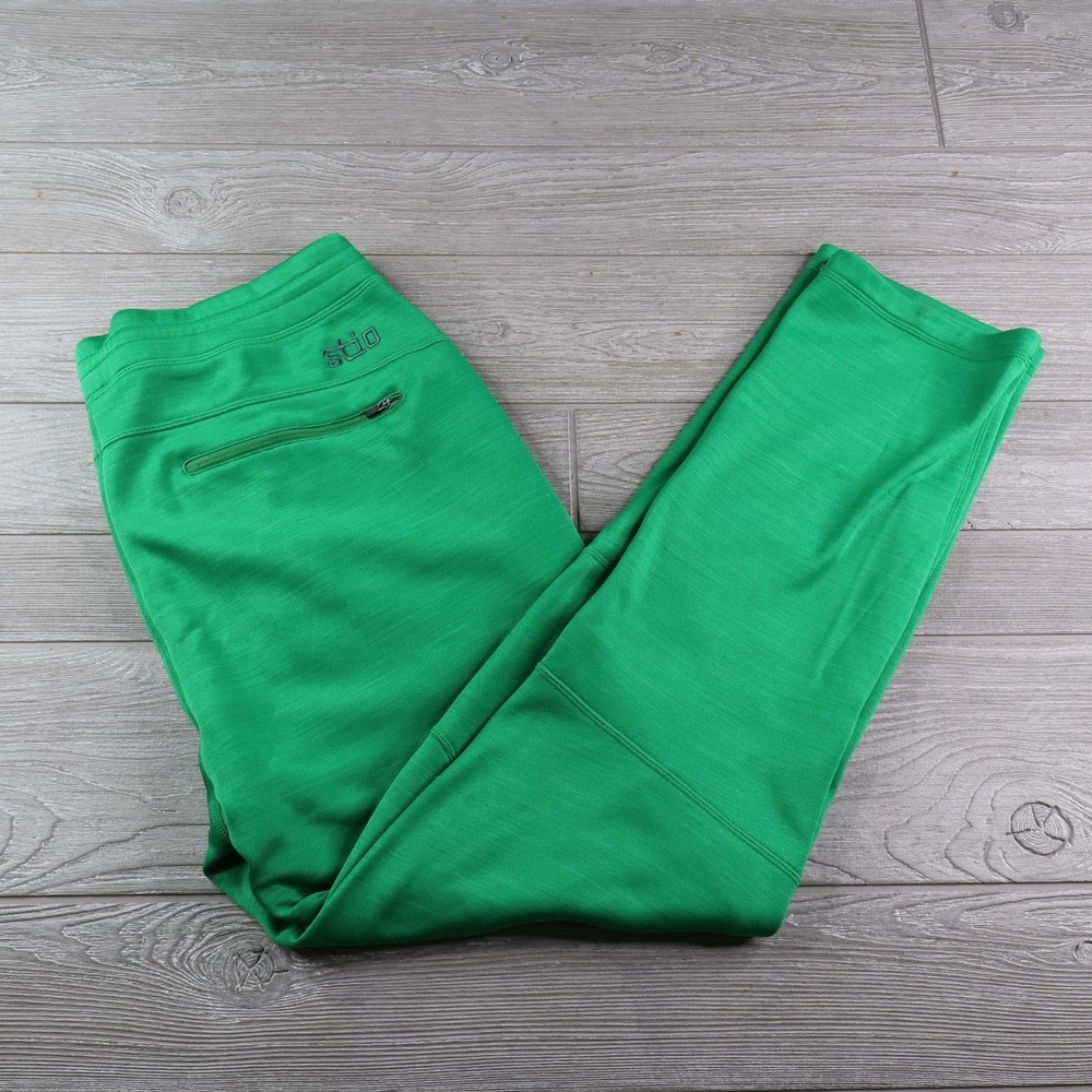 Stio Gannett Peak Fleece Jogger Pant Men's Large Green Stretch Elastic